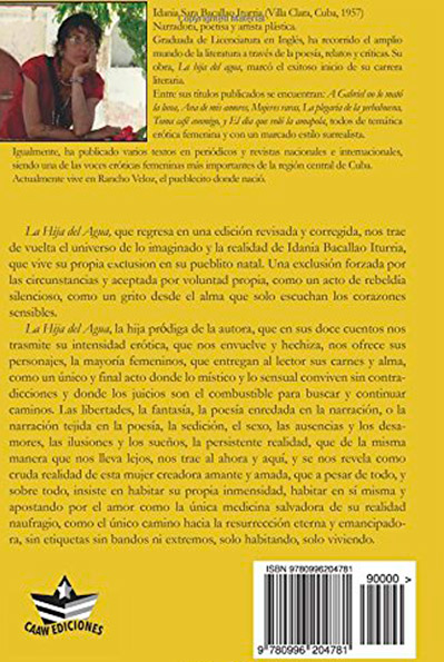 Libro "La hija del Agua" - Contraportada