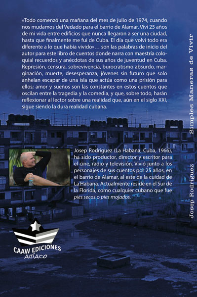 Contraportada del Libro "Simples maneras de vivir"