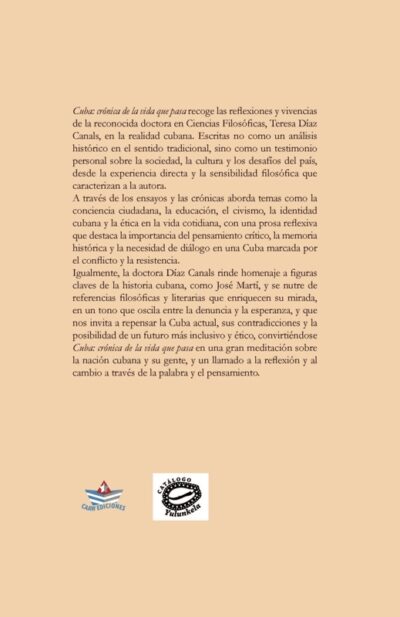 Contraportada: Cuba: crónica de la vida que pasa