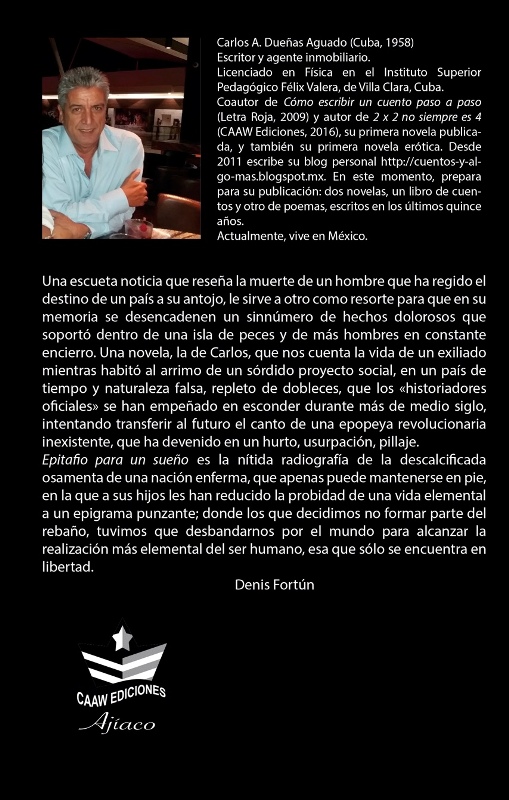 Epitafio para un sueño 2 Contraportada: Epitafio para un sueño