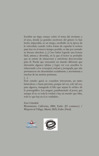 Contraportada: ¿Erótico o pornográfico?